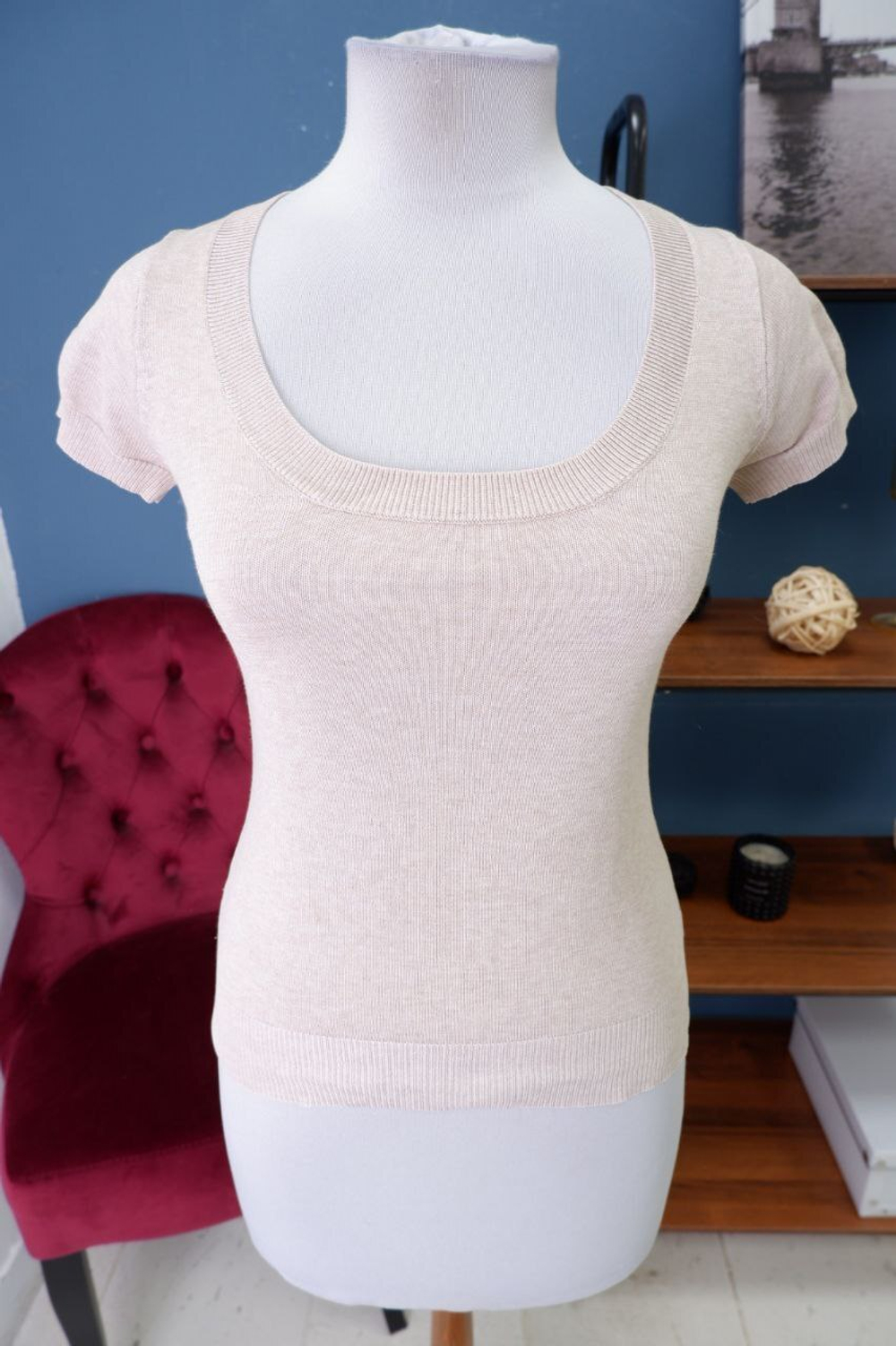 Футболка Zara вязаная 44 размер