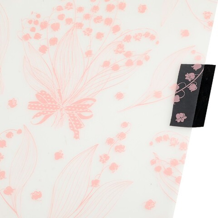 Пленка ЛИСТ "Цветы", 58х58см (20шт) Светло-розовый