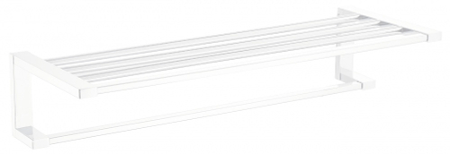 5020-F Полотенцедержатель с полкой  (БЕЛЫЙ) ViEiR  (10/1шт)