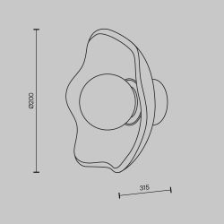 Бра Maytoni   MOD207WL-01BS