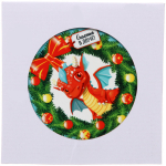 Подставка под горячее керамическая 16см «Счастливый Дракоша Рони»