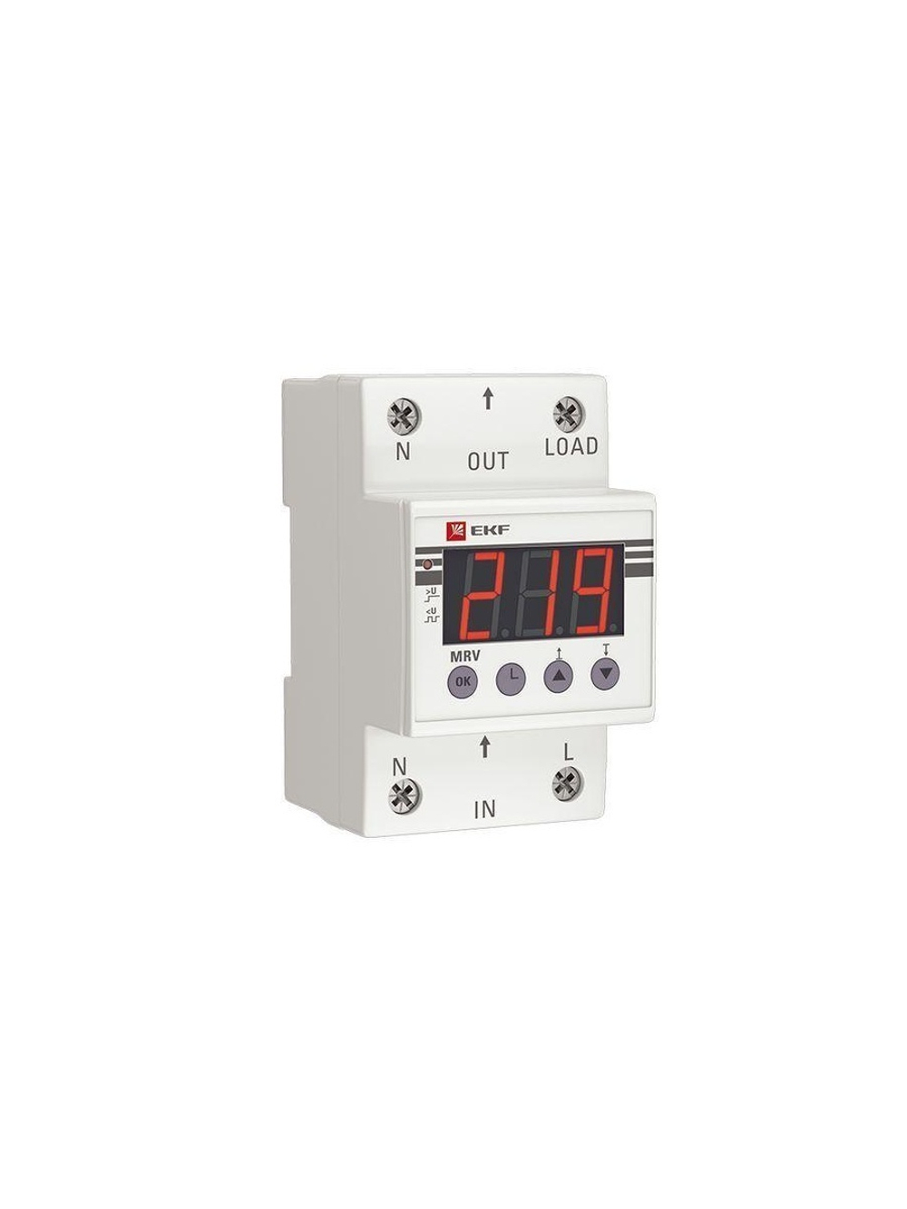 Реле напряжения с дисплеем MRV 40А PROxima EKF MRV-40A