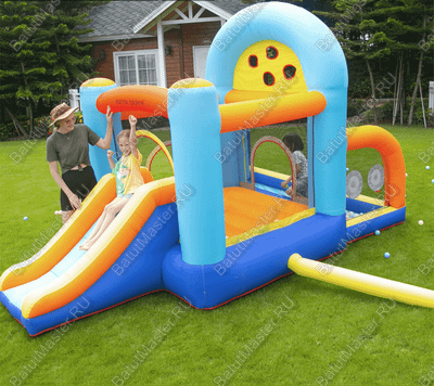 Батут для детей для дома "Веселая игра" 4*4*2,5 м