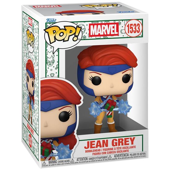 Фигурка Funko POP! Bobble Marvel Holiday Jean Grey (1533) 86089 / Фигурка Фанко ПОП! по мотивам вселенной "Марвел", Джин Грей