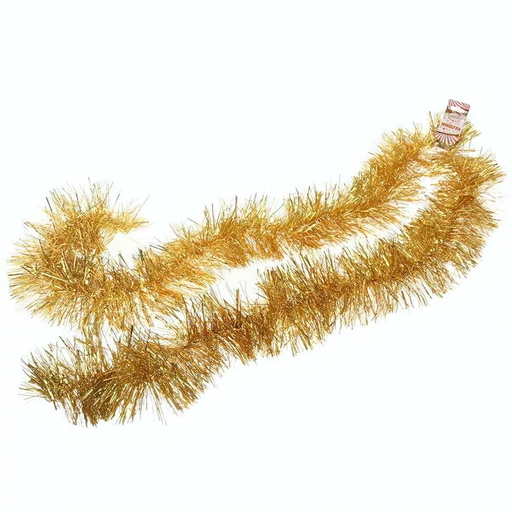 Мишура 2 м 13 см "Искристое сияние", Золото (Серпантин)