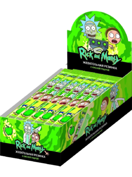 Жевательная резинка Рик и Морти с кислой пудрой