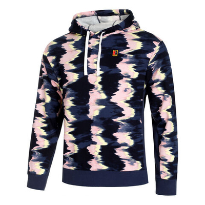 Мужская кофта теннисная Nike Dri-Fit Court Heritage OZ Hoody Men - Pink, Dark Blue