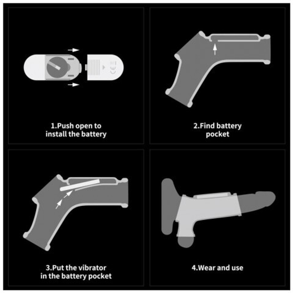 Насадка на пенис с вибрацией Silk Knights Ring (12*2,8)