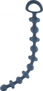 Синяя анальная цепочка Royal Chain - 26 см. (Цвет: синий)