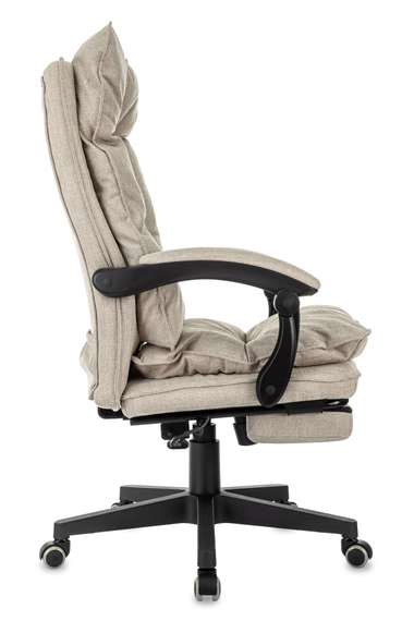 Кресло руководителя Бюрократ CH-820MSG-F бежевый 38-402 крестов. пластик подст.для ног