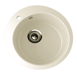 МОЙКА ULGRAN КРУГЛАЯ КЕРАМОГРАНИТ U-405 БЕЛЫЙ 331