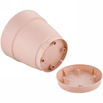 Горшок для цветов пластиковый 1,1л d-13см «Villa de Fiori» с фиксируемым поддоном, английская роза