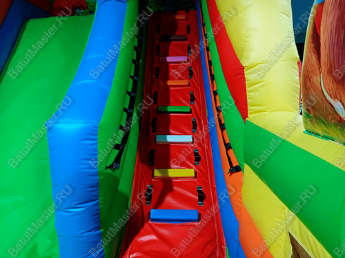 Надувная горка "Русская народная" 7*4*6 м