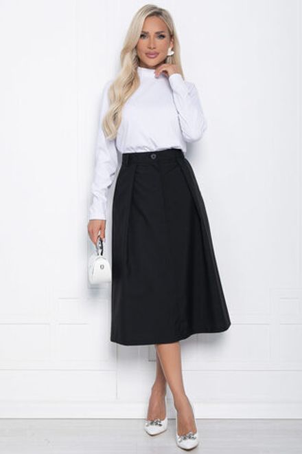 Юбка миди Всегда на отлично (черная) Ю14723-2М LT Collection