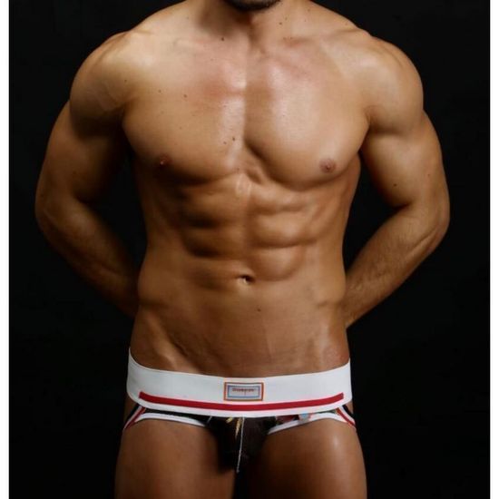 Мужские трусы джоки черные с принтом Boefje