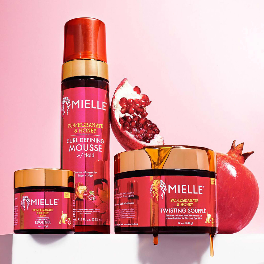 Mielle, Super Hold Edge Gel, смесь граната и меда, 57 г (2 унции)