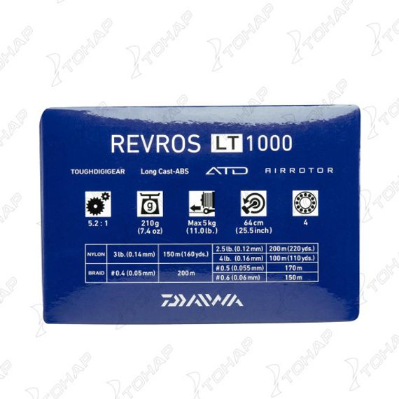 Катушка безынерционная 19 REVROS LT 1000 (10221-101RU) DAIWA