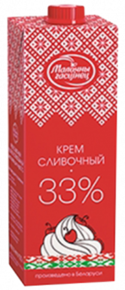 Крем сливочный "Молочный гостинец" 33% 1л.