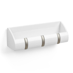 Вешалка-органайзер cubby mini, 27 см, белая, 3 крючка