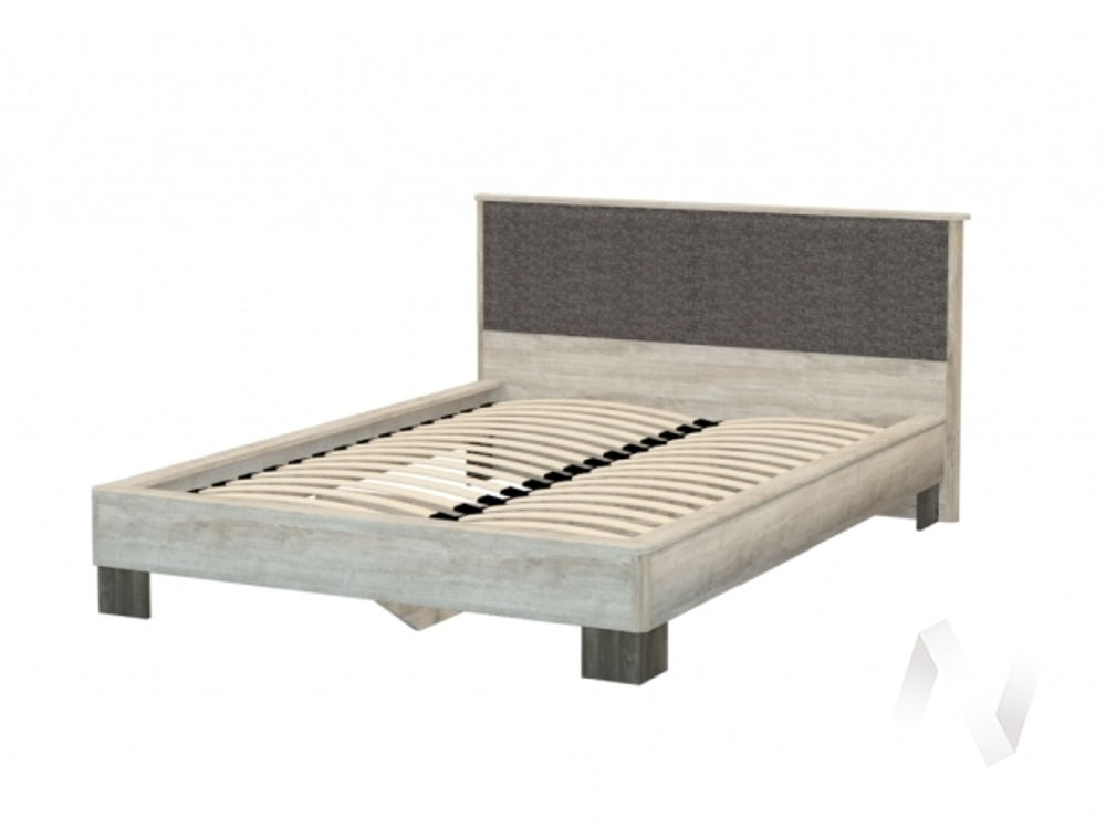 Кровать КД 2.7 (1400) Спальня Версаль-2 (дуб баррик/ясень анкор)