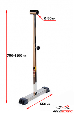 Стойки мобильного (переносного) хореографического станка v2.0 (нержавеющая сталь, пара)
