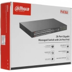 Коммутатор Dahua DH-S4228-24GT-240 (L2) 28x1Гбит/с 2SFP 24PoE 240W управляемый