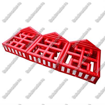 Надувной лабиринт "В цирке", 18*6*3,5 м