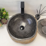 Раковина из речного камня RS-63475 (40*41*15) 0122