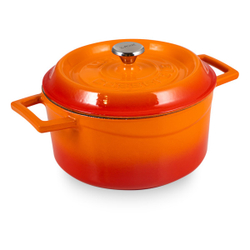 Кастрюля с крышкой 2.8л LAVA оранжевая