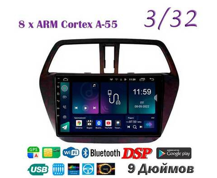 Topway TS18 3+32GB 8 ядер для Suzuki SX4 2014-2020