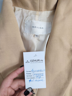 Пиджак On&On кремового цвета 40 размер