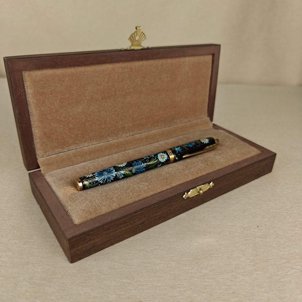 Ручка расписная Паркер "Ромашки с васильками"-2