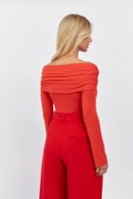 ТОП-БОДИ С УЗЛОМ, КРАСНЫЙ