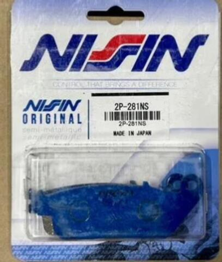 Колодки тормозные NISSIN 2P-281NS Япония (FDB508 ,MCB586)