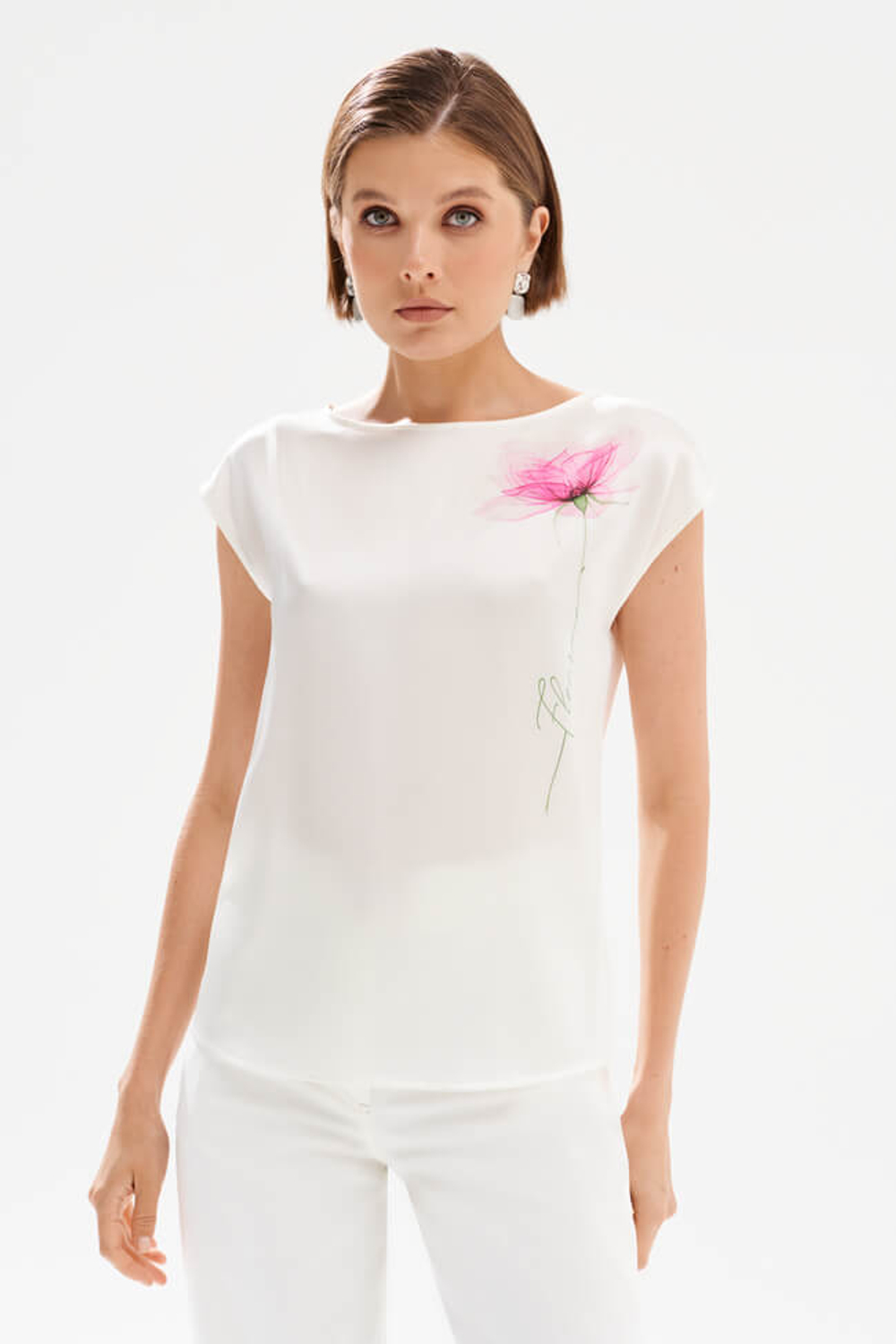 23562 Блузка женская (молочный)