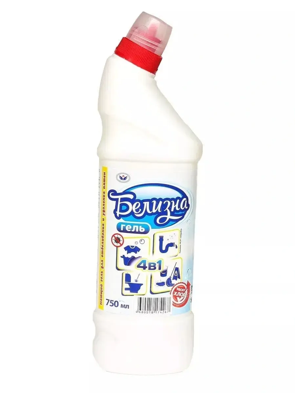 БЕЛИЗНА 4в1 гель 750 мл (16шт)