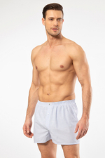 Трусы мужские боксеры светло-голубой полоска