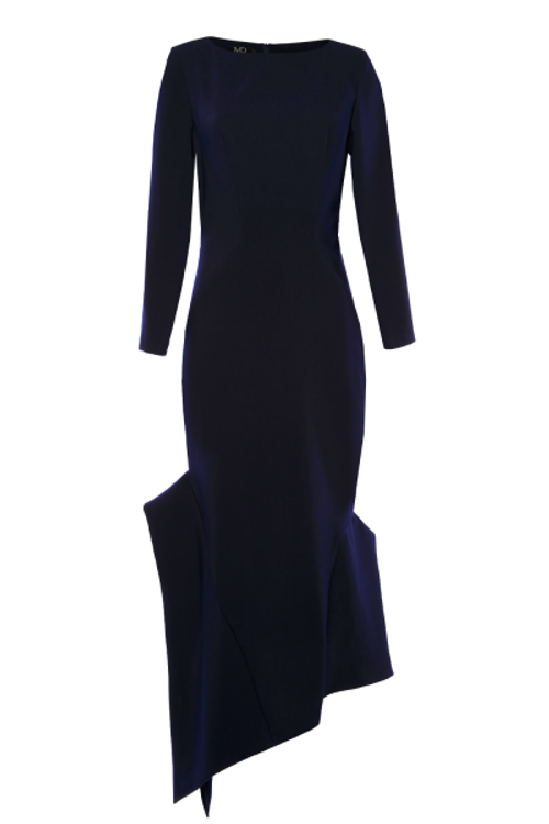 Платье цельнокройное чёрное 17-18FW