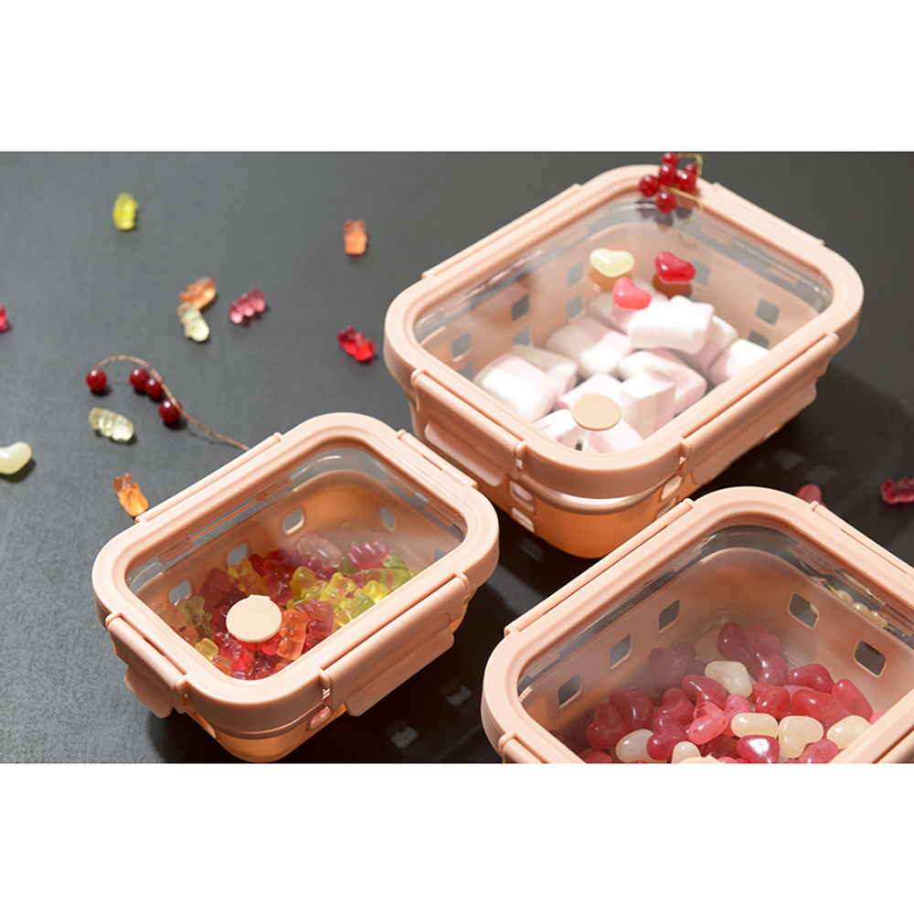 Контейнер Smart Solutions 1.05л бежевый в чехле