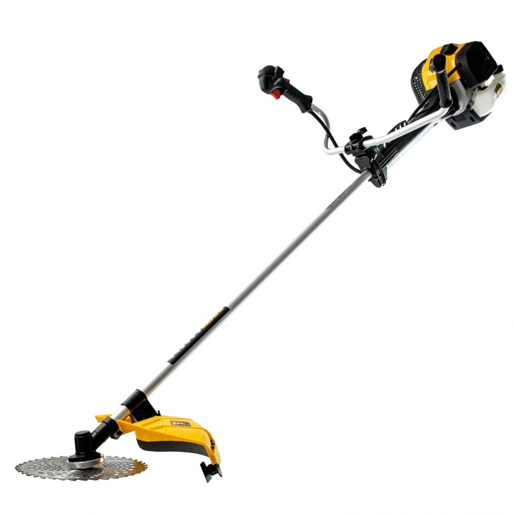 Триммер бензиновый DGT-52-PRO, анти-вибро, 52 см3, неразъем, состоит из 2 частей Denzel