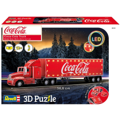 Revell - 3D пазл Грузовик Coca-Cola LED Edition 168 элементов. 00152 / артикул   00152  / GTIN 4009803001524