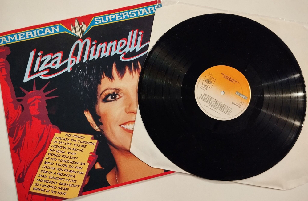 Винтажная виниловая пластинка LP Liza Minnelli American Superstars (Germany 1982)