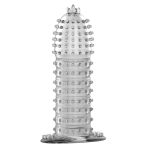 Прозрачная насадка на фаллос 13,5см с закрытой головкой Baile Sleeve BI-010045D