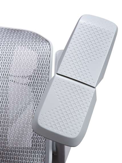 Кресло офисное Норден / Купер грэй / Cooper gray / серый пластик / серебряный пластик