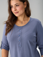 Лонгслив ЛНк-005/серофиолетовый