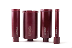 Сегментная алмазная коронка MESSER REDLINE по граниту диаметр 18 мм длина 100 мм