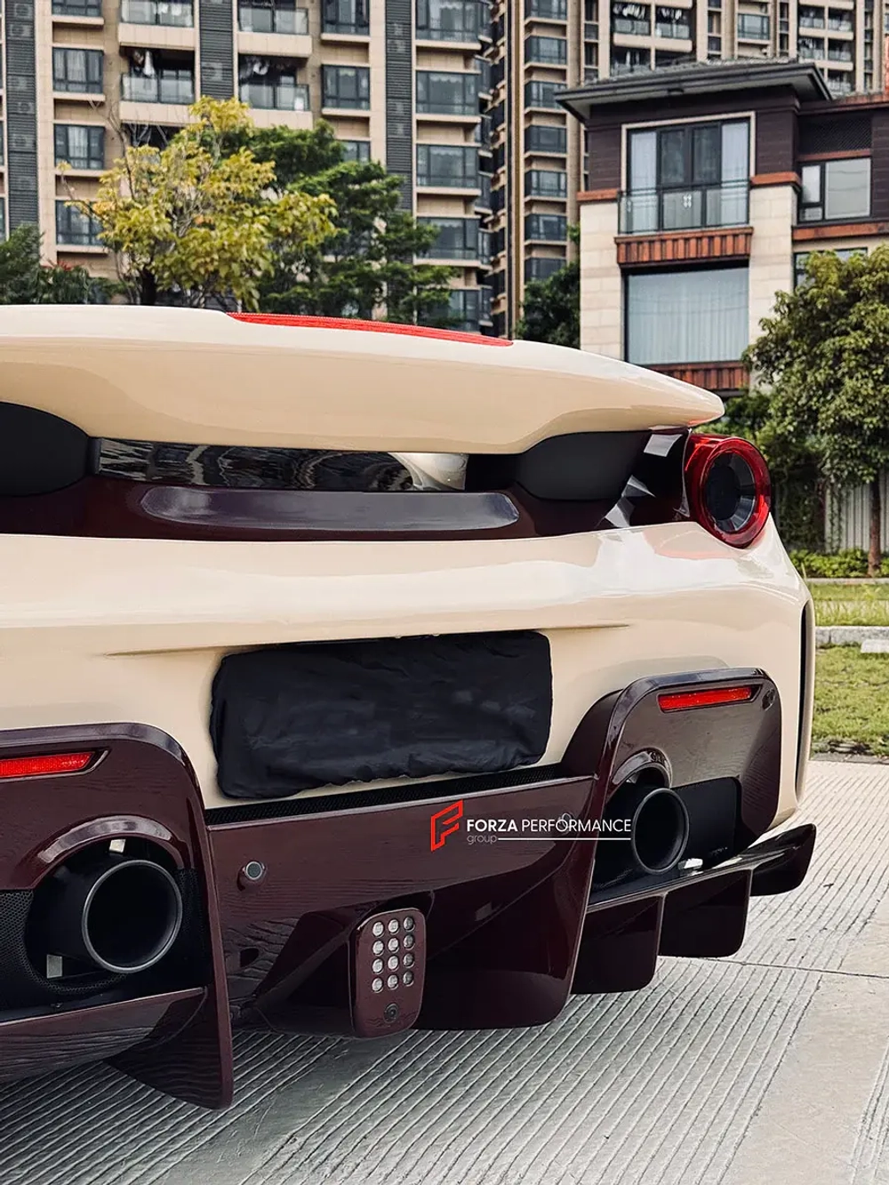 Карбоновый обвес переделка для Ferrari 488 2015-2020 переделка в Pista Феррари