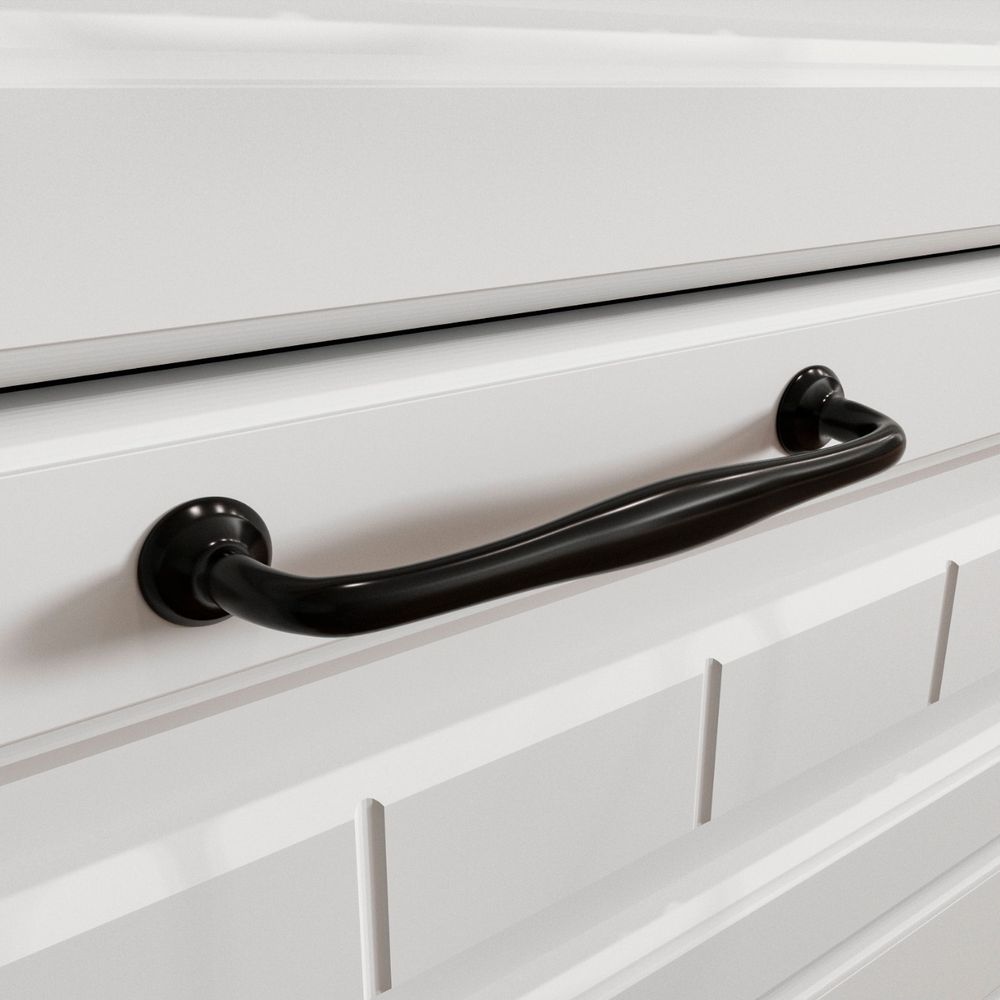 Ручка-скоба 128 S AL черный матовый