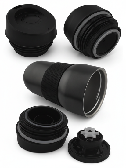 Термокружка 320 мл. из нержавеющей стали Kamille KM 2165 с TPR-вставкой