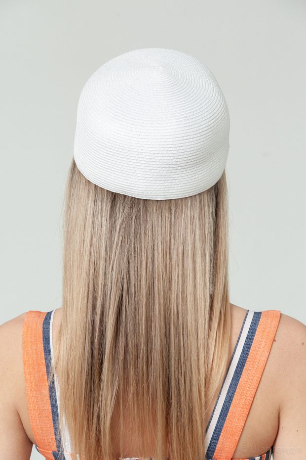 VKS-150 Кепка (Белый / 57-58 / 30х30х6 / б/р / Соломка/шелк / 0.3)
